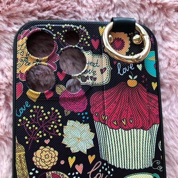 For iPhone 13,13 pro,13 pro max phone case with wrist strap kickstand keychain - Picture 8 of 17